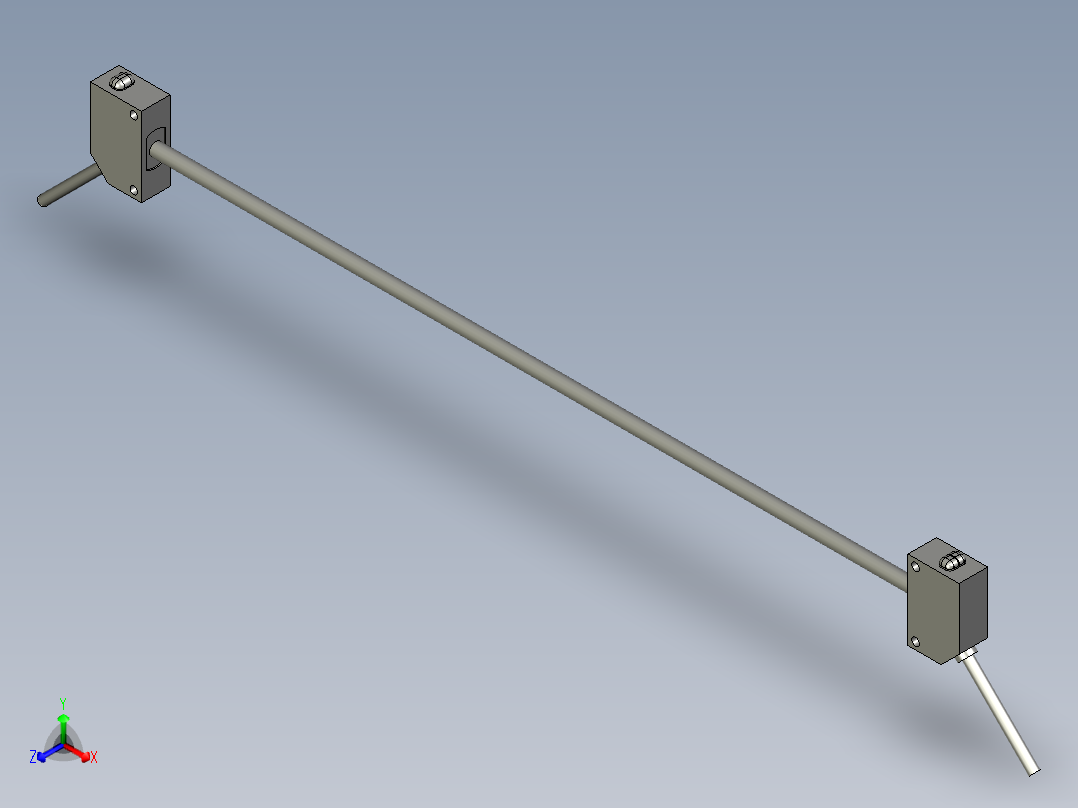 对射型光端开关CX-411松下正等轴测图