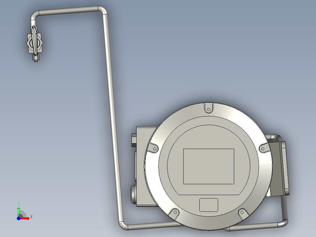 A3双氧水系统-折光仪装配体前视图