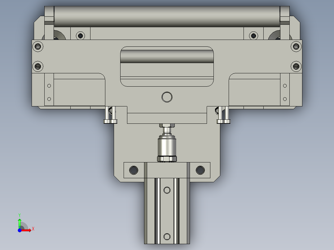 YX-04-14滚胶组件前视图