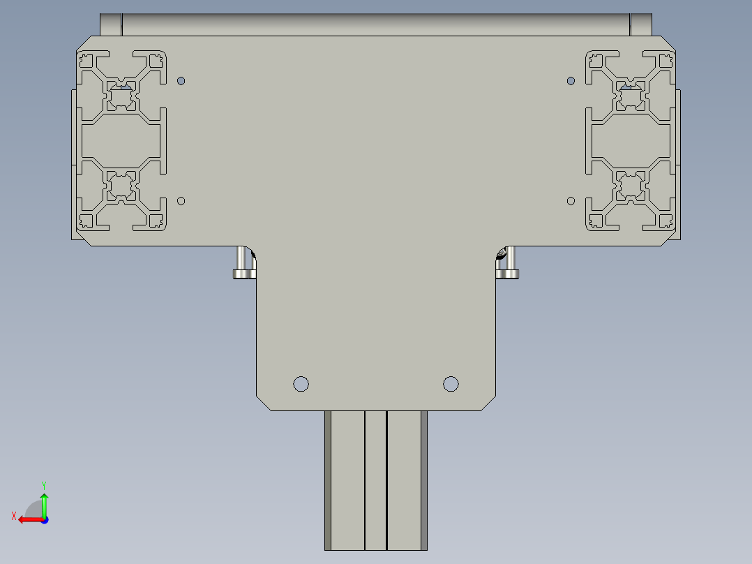 YX-04-14滚胶组件后视图