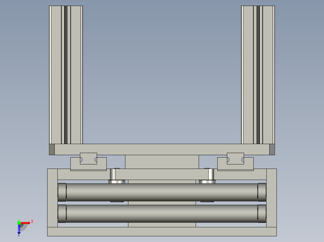 YX-04-14滚胶组件俯视图