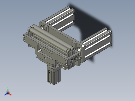 YX-04-14滚胶组件正等轴测缩略图
