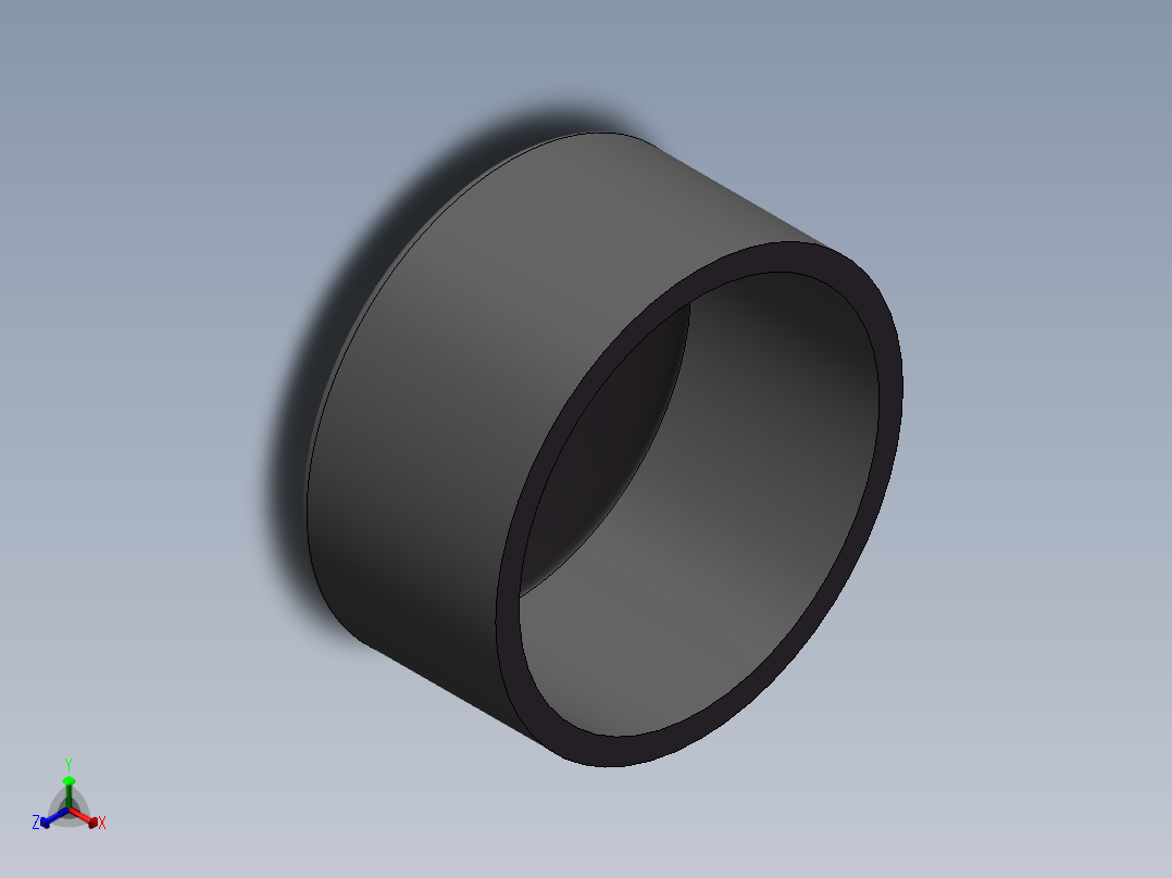 U-PVC CAP DN300正等轴测图