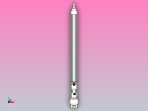 轻载电动缸TPA-ESR40-1210C-L550-MR-CB-W-P40-C3前视缩略图