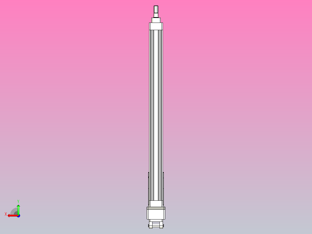 轻载电动缸TPA-ESR40-1210C-L550-MR-CB-W-P40-C3后视图