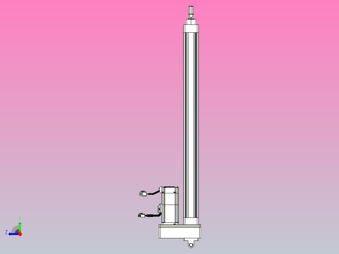 轻载电动缸TPA-ESR40-1210C-L550-MR-CB-W-P40-C3右视图