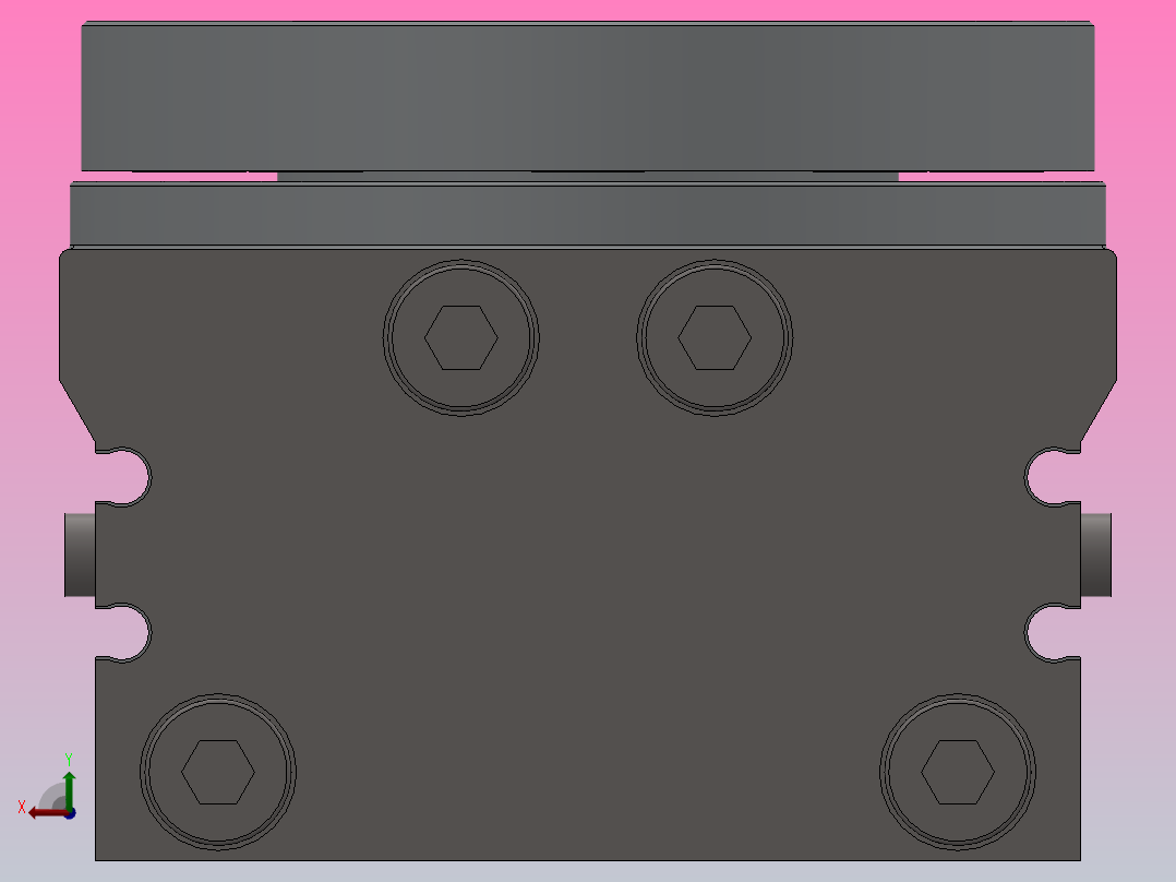 旋转气缸HMSQ系列[HMSQB100A]后视图