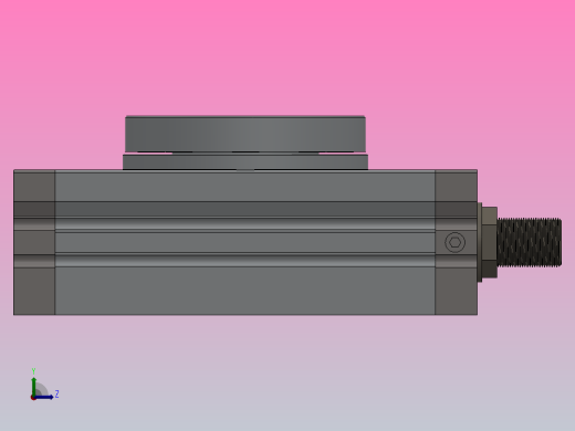 旋转气缸HMSQ系列[HMSQB100A]左视缩略图