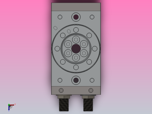 旋转气缸HMSQ系列[HMSQB100A]俯视缩略图