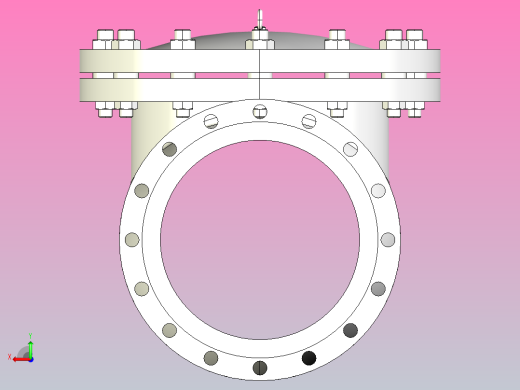H44W-Class-150Lb API美标铸钢止回阀[450]后视缩略图