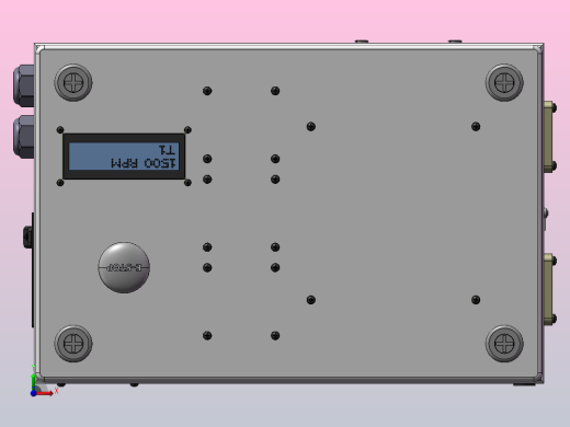 CNC控制盒模型前视缩略图
