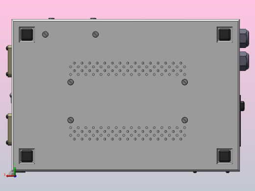 CNC控制盒模型后视缩略图