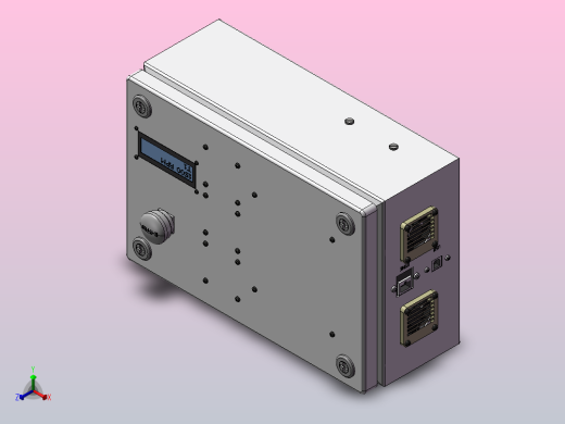 CNC控制盒模型正等轴测缩略图