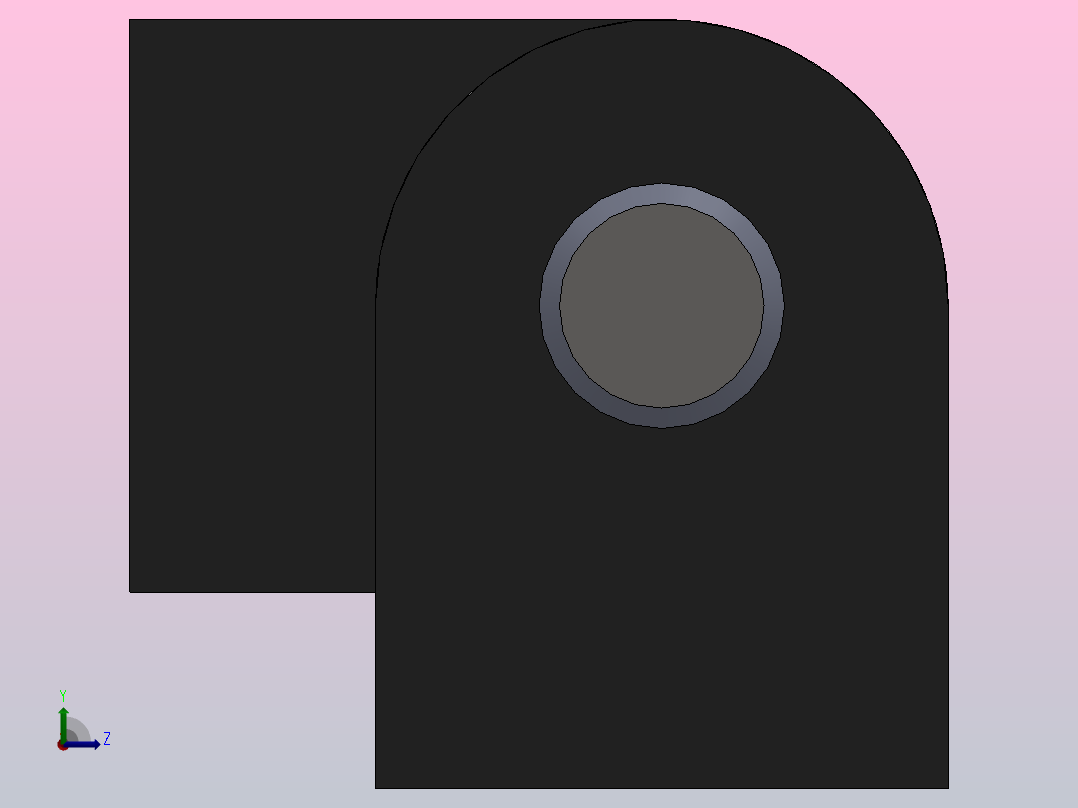 HL-025[HL025-2]柜门铰链左视图