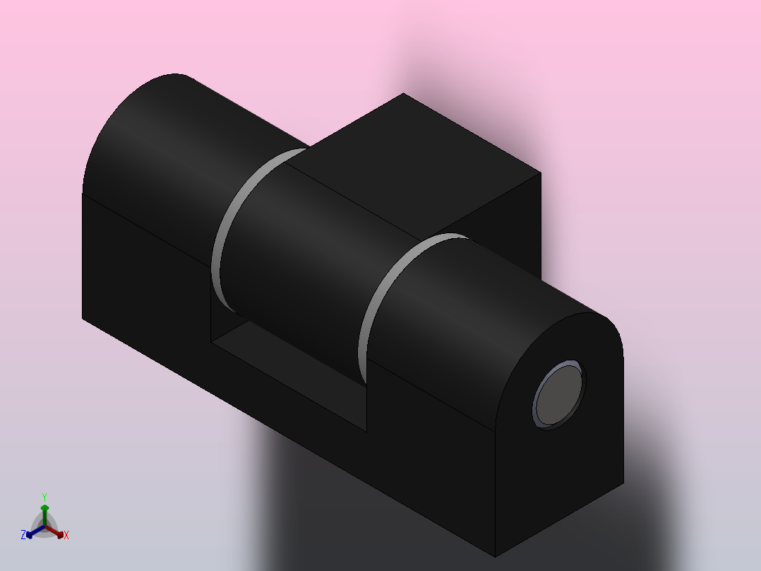 HL-025[HL025-2]柜门铰链正等轴测图