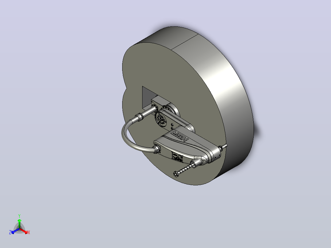 HSR-SR10-600四轴工业机器人正等轴测图
