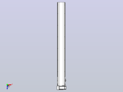 皮带直线轴半封闭可选导轨TPA-HNB-140D-120-L1200-LU-Y-P40-N3俯视缩略图