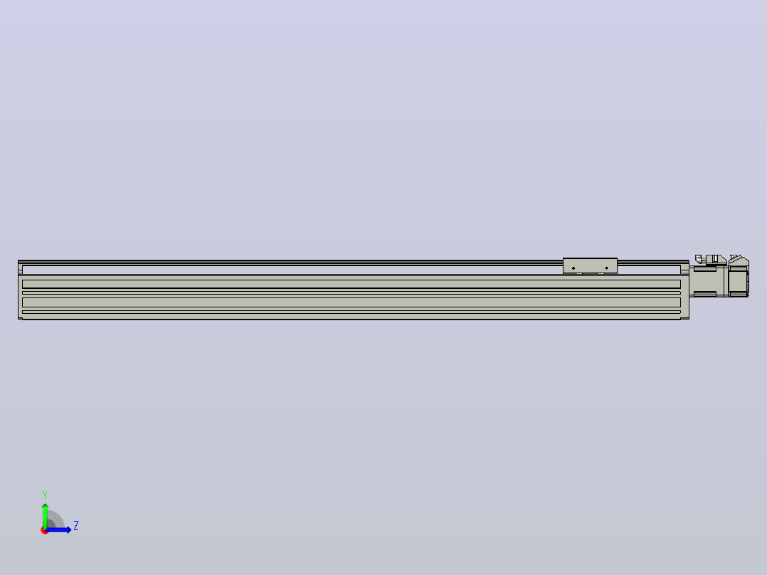 日规模组半封闭丝杆TPA-HNR-65S-1610C-L600-M-C-P10-N3左视图