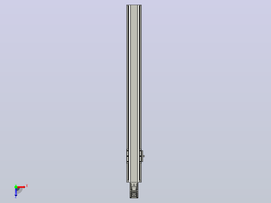 日规模组半封闭丝杆TPA-HNR-65S-1610C-L600-M-C-P10-N3俯视图