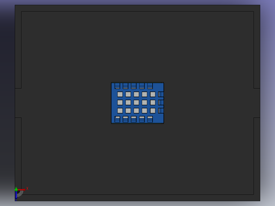带有DHT11的ESP8266盒子俯视图