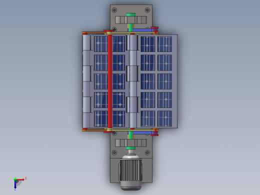 自动收扩型太阳能板模型俯视缩略图