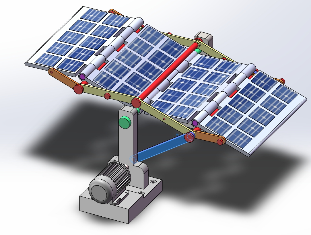 自动收扩型太阳能板模型