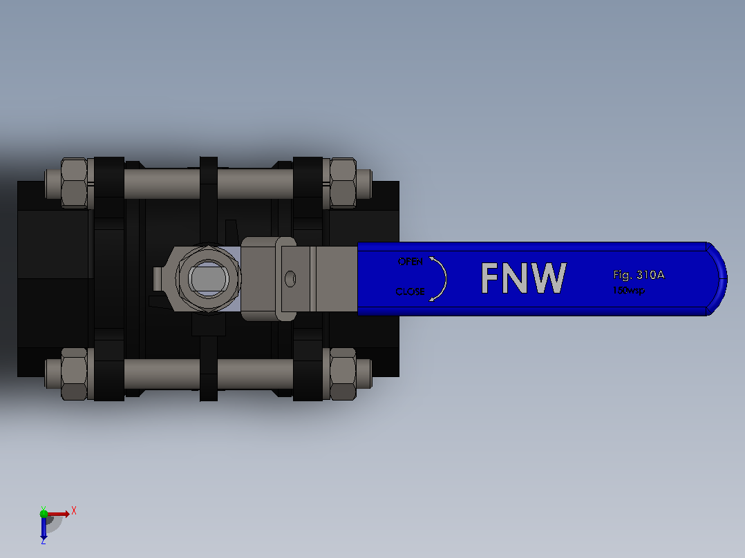 阀门、过滤器FNW-FNW311AL俯视图