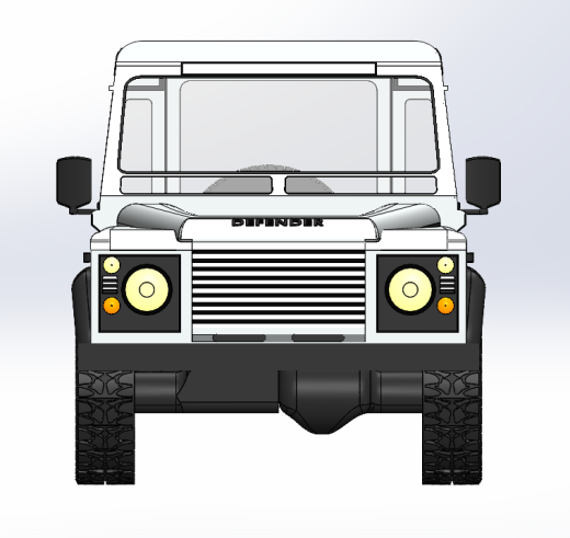4x4路虎卫士越野车简易模型3D图纸 Solidworks设计缩略图