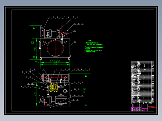 叉车结构及液压系统CAD