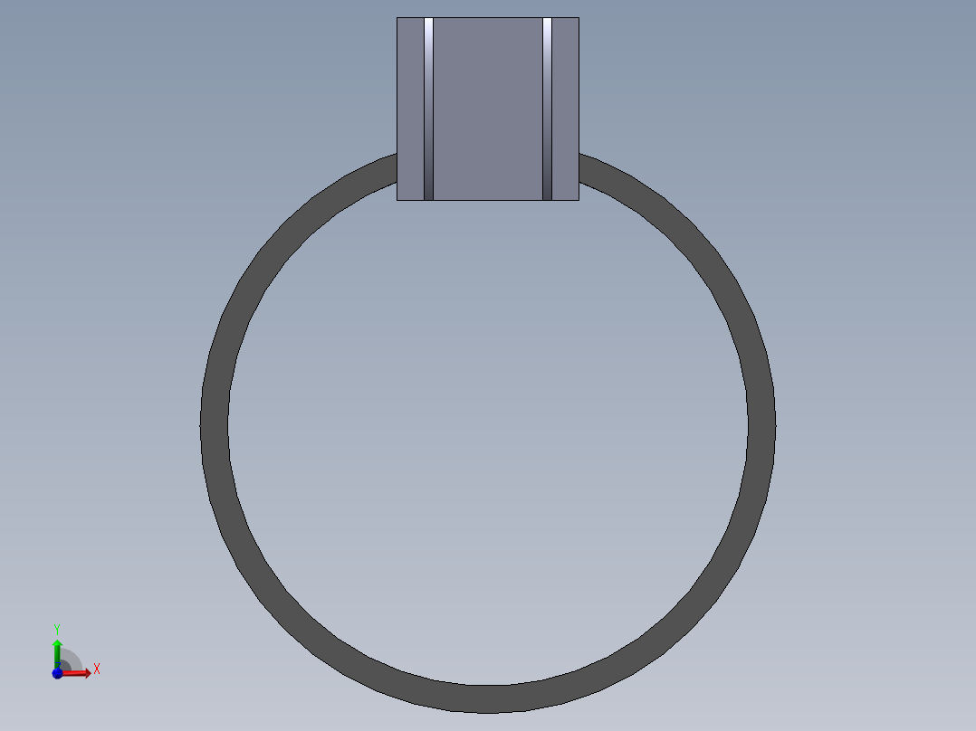 24米风机叶片叶根吊装夹具的结构设计与有限元分析(sw12+说明书+分析图片)前视图