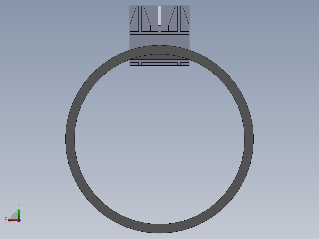 24米风机叶片叶根吊装夹具的结构设计与有限元分析(sw12+说明书+分析图片)后视图