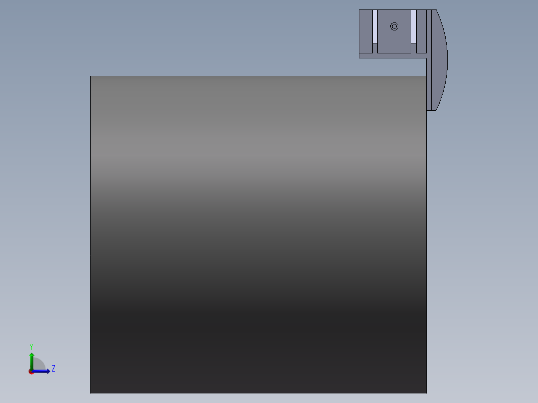 24米风机叶片叶根吊装夹具的结构设计与有限元分析(sw12+说明书+分析图片)左视图