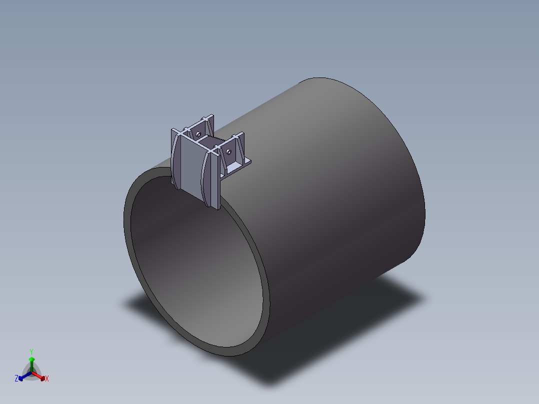 24米风机叶片叶根吊装夹具的结构设计与有限元分析(sw12+说明书+分析图片)正等轴测图