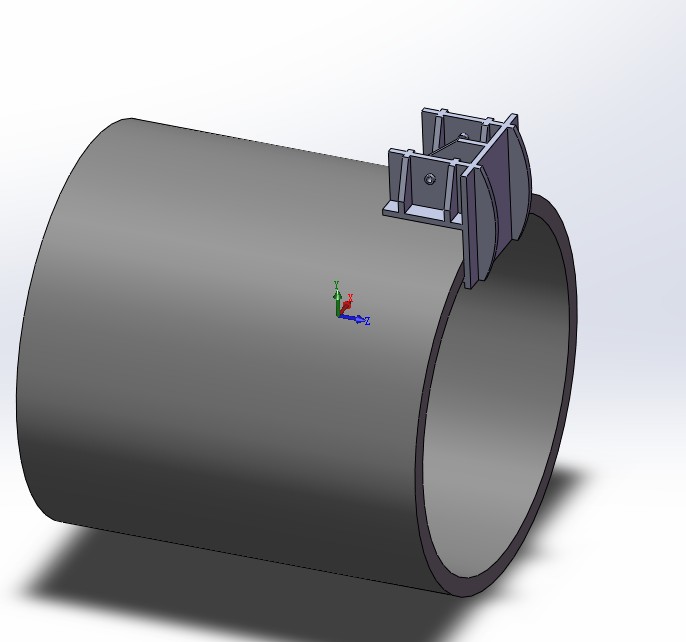 24米风机叶片叶根吊装夹具的结构设计与有限元分析(sw12+说明书+分析图片)