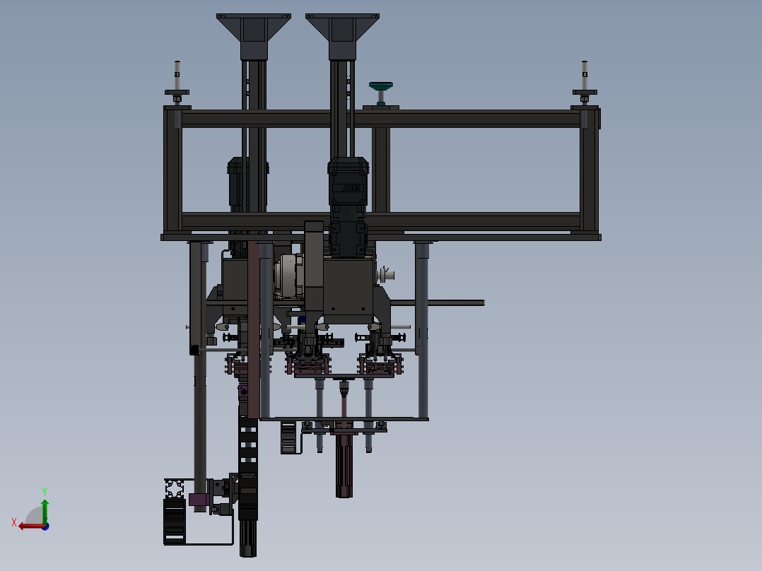 燃气表摇杆上料压装机sw18后视图