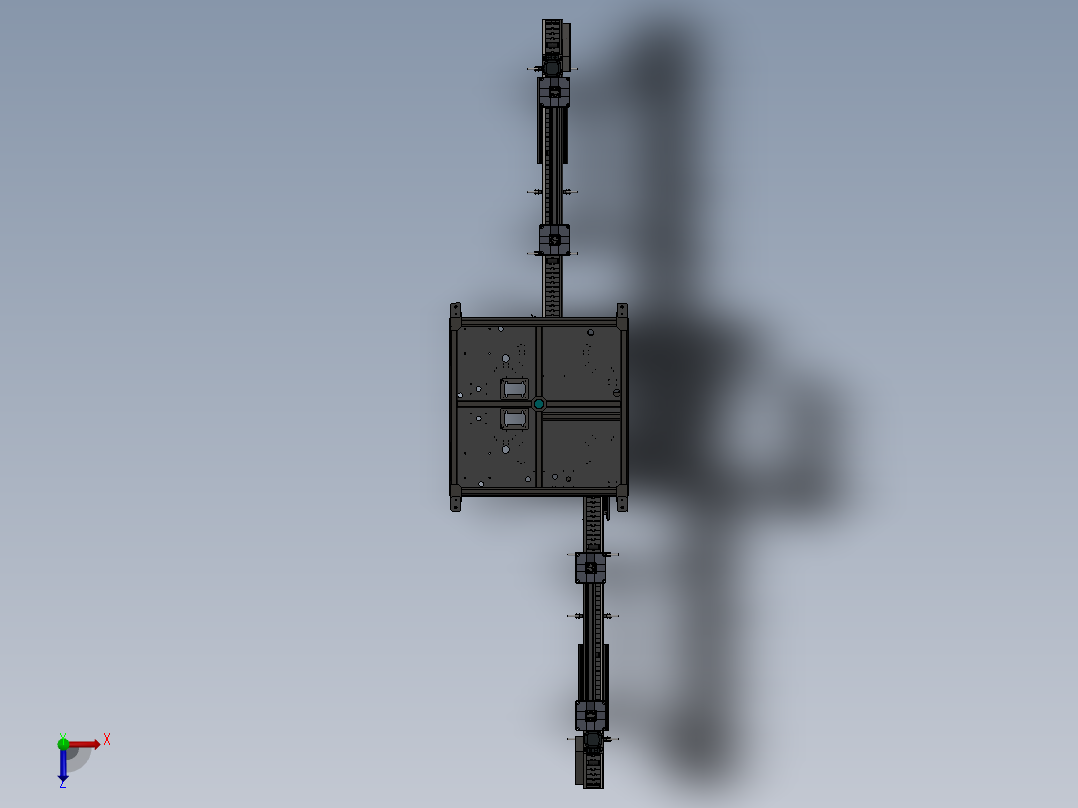 燃气表摇杆上料压装机sw18俯视图
