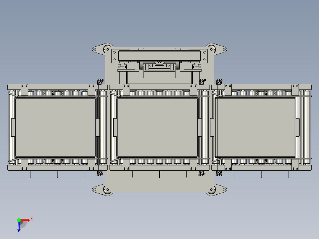 提升机构3D模型俯视图