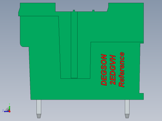 DEGSON 2EDG 系列 5.0mm 可插拔接线端子组-2EDGVH-5.0_5.08-xxP-14-00AH右视缩略图