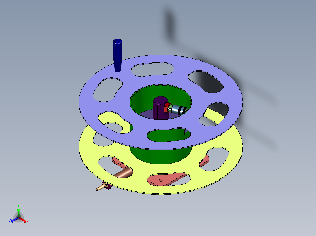 消防水带水管软管卷盘转盘器