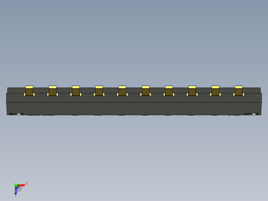 开关继电器保护 SM-DIP-DHNF-10F俯视图