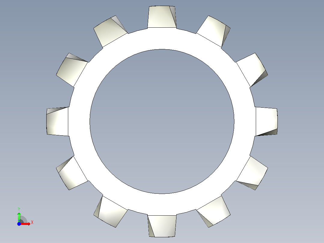 垫圈 外牙锁 公制-EXTERNAL TOOTH LOCK WASHER for M14 SCREW.x_t前视图