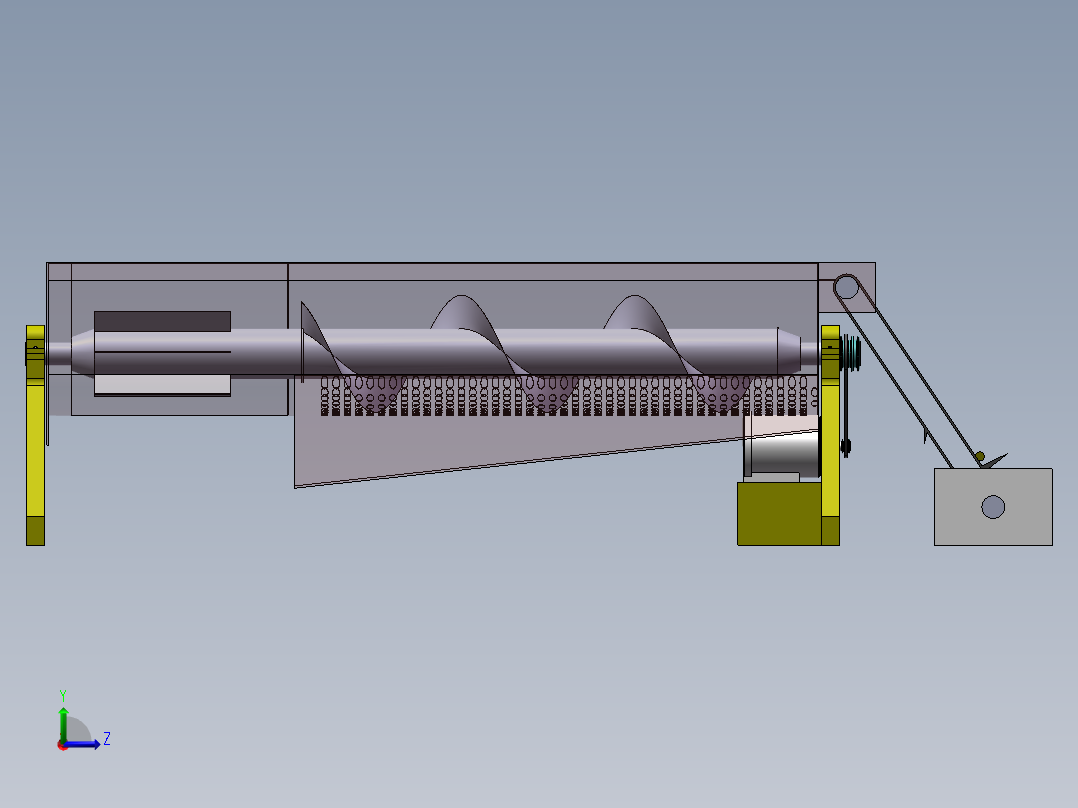 玉米脱粒左视图