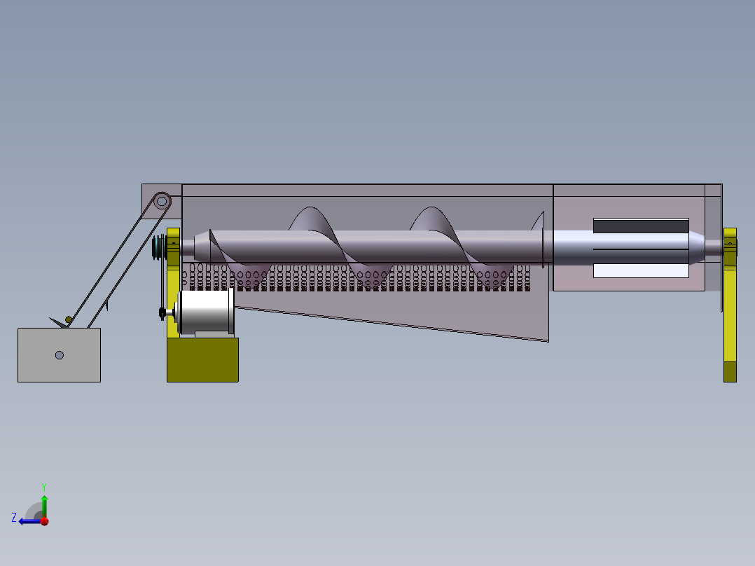 玉米脱粒右视图