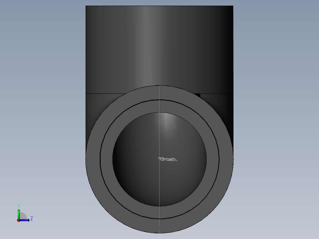 PVC管件-1.5in Elbow前视图