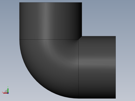 PVC管件-1.5in Elbow左视缩略图