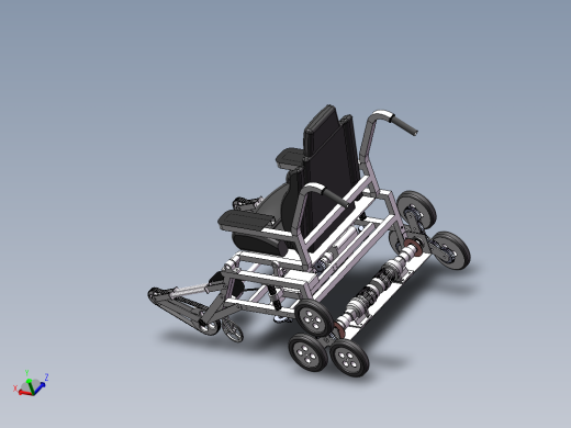 创新电动辅助轮椅模型