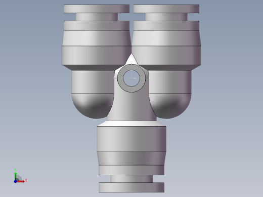 气动接头-Y型三通APYW10-8（10变8）前视缩略图