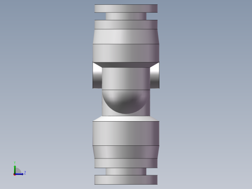 气动接头-Y型三通APYW10-8（10变8）左视缩略图