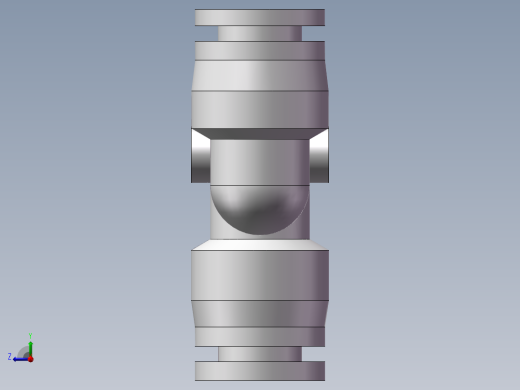 气动接头-Y型三通APYW10-8（10变8）右视缩略图