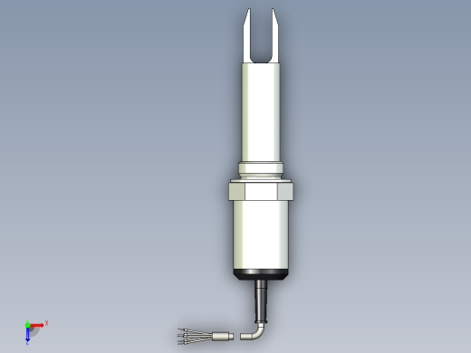 超声波设备TH-125mm-4.92in-SS-OUTPUT-2-wire-DC-CABLE-BSP-THREAD-ATEX俯视缩略图